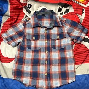 Gap plaid bottom down shirt